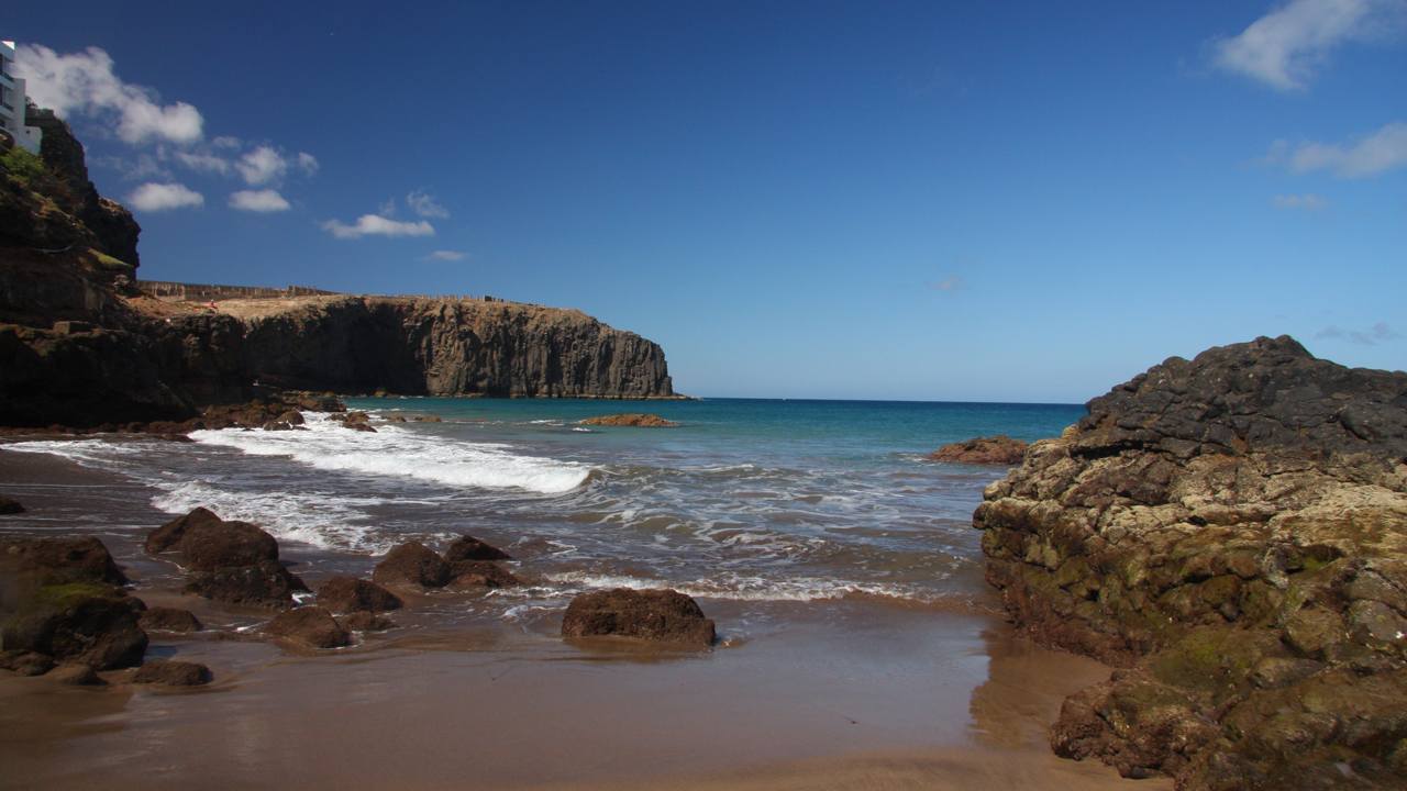 Playa de Sardina, en el municipio de Gáldar Playa de Sardina, en el municipio de Gáldar