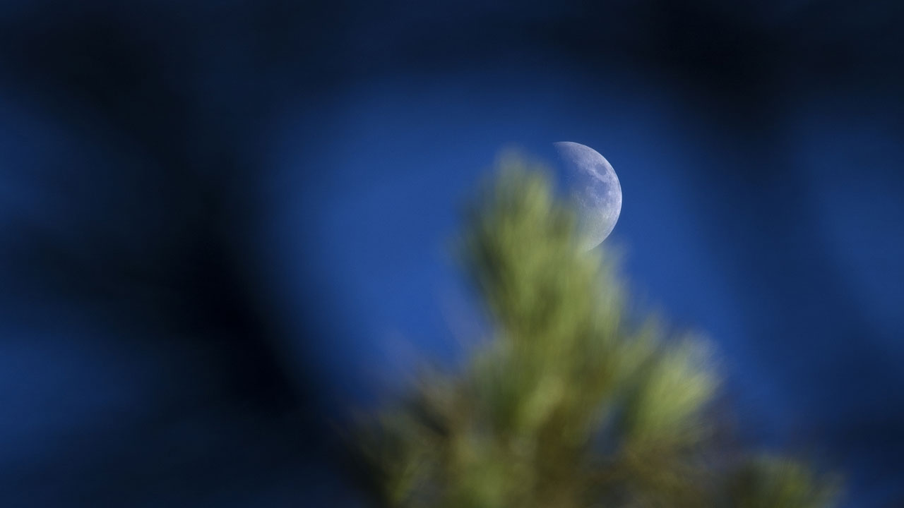 Luna en el cielo de Gran Canaria Luna en el cielo de Gran Canaria