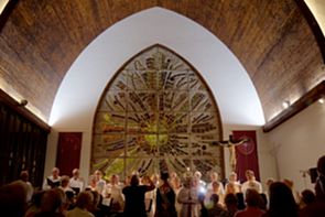 Celebración del Hermanamiento de la Lucía Sueca y Canaria en el Templo Ecuménico en Playa del Inglés