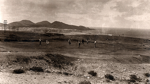 Campo de golf de Llano del Polvo, Altavista 1925-1927. Fuente: FEDAC