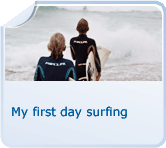 My first day surfing