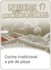 Cocina tradicional a pie de playa