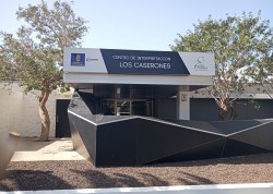 Entrada del Centro de Interpretación Los Caserones, en La Aldea de San Nicolás, Gran Canaria