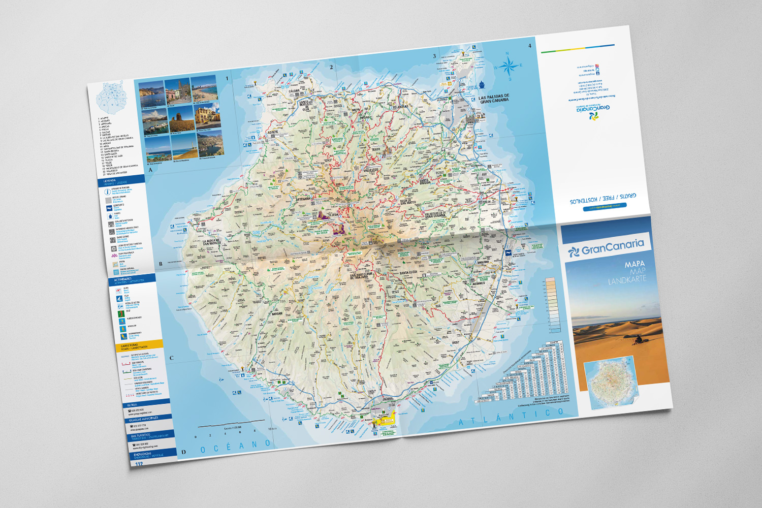 Karta över Gran Canaria