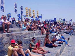 Publikum bei den Windsurf-Weltmeisterschaften in Pozo Izquierdo