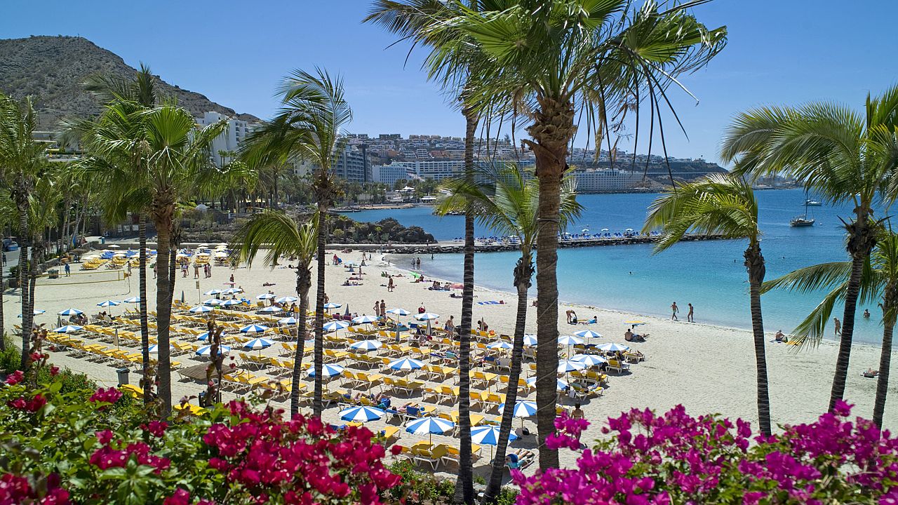 Playa de Anfi de Mar, en Mogán. Gran Canaria