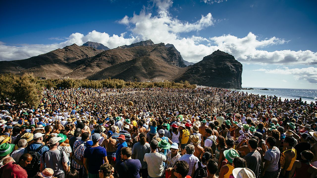 Celebración de la Fiesta del Charco, en La Aldea de San Nicolás