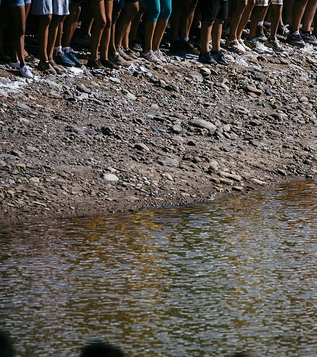 Detailaufnahme der „Fiesta del Charco“, La Aldea de San Nicolás