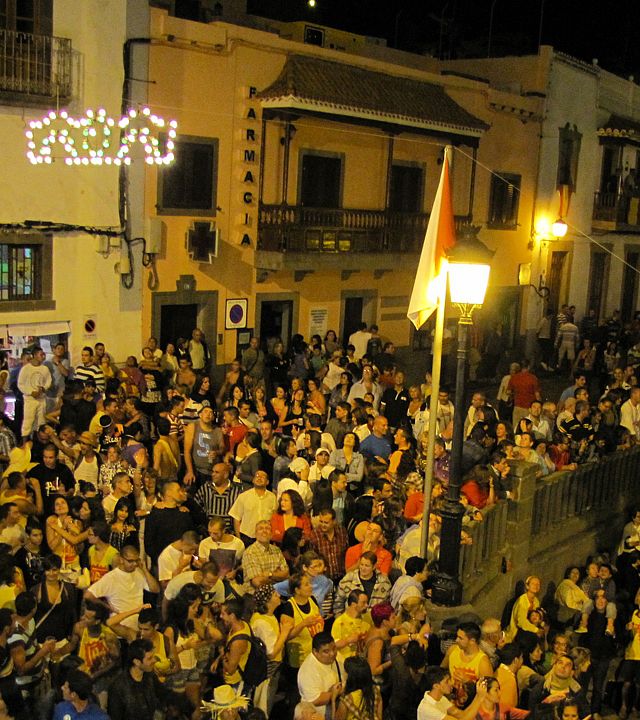 Traída del Palo, at the Fiestas of San Roque, Firgas