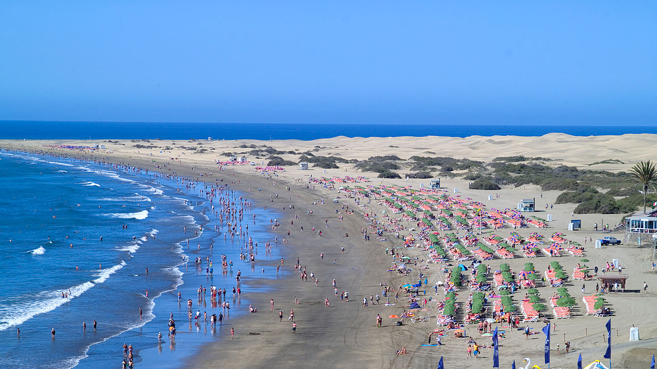 Dónde está la playa del inglés