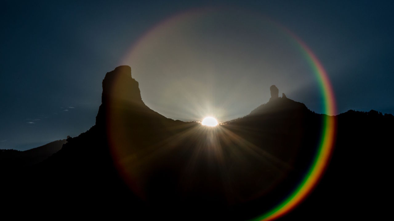 Amanece junto al Roque Bentayga y Roque Nublo