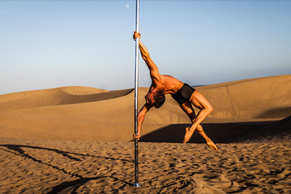 Saulo Sarmiento en las Dunas de Maspalomas