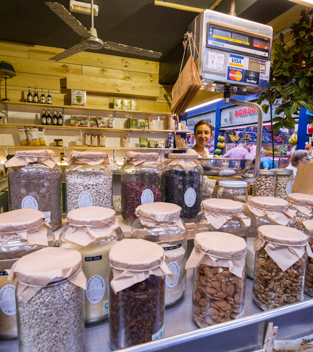 Detalle de un pueto en el Mercado de Vegueta Detalle de un pueto en el Mercado de Vegueta