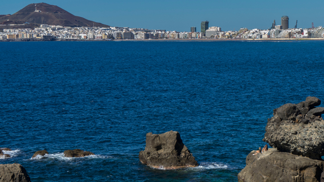 Ansicht des Strands von Las Canteras