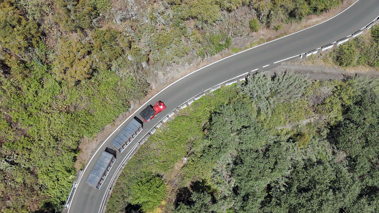 Aerial view of the Aguas de Firgas Train Photo by: Aguaide Trains