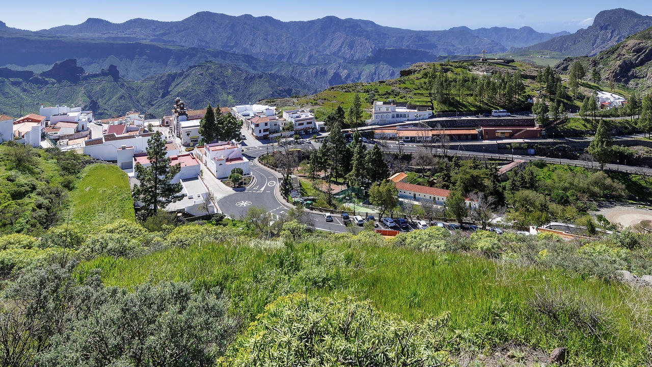 Views over Artenara, in Gran Canaria