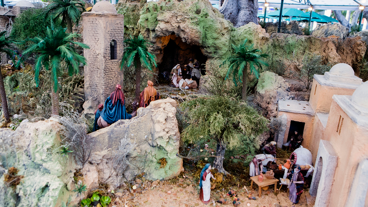 Nativity scene. Parque de San Telmo