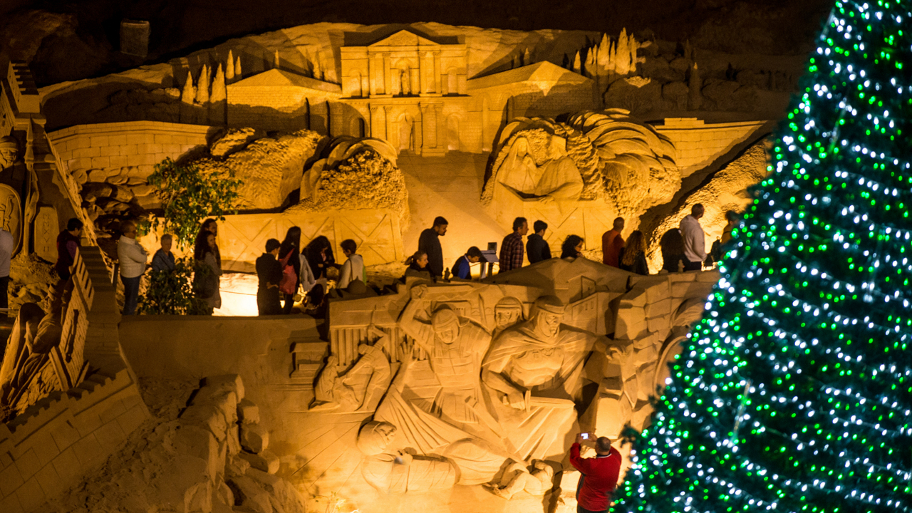 The Las Canteras Sand Nativity Scene