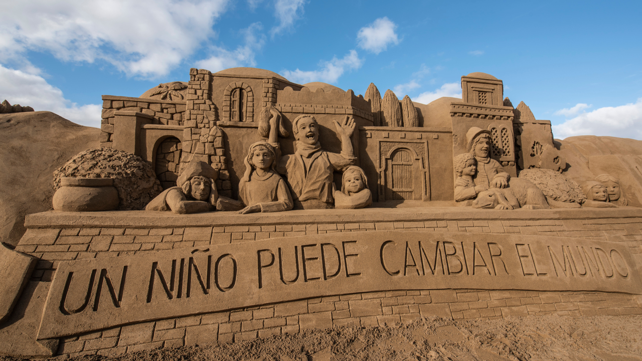 Belén de Arena en la Playa de Las Canteras