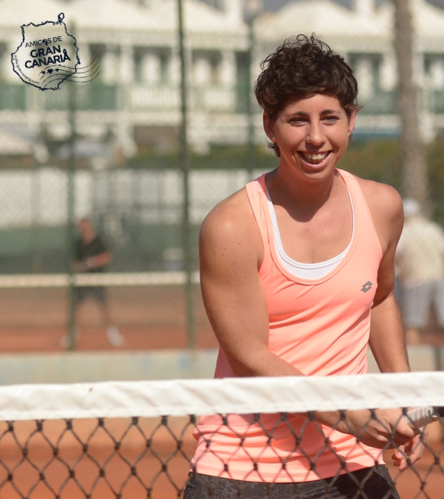 Carla Suárez at training