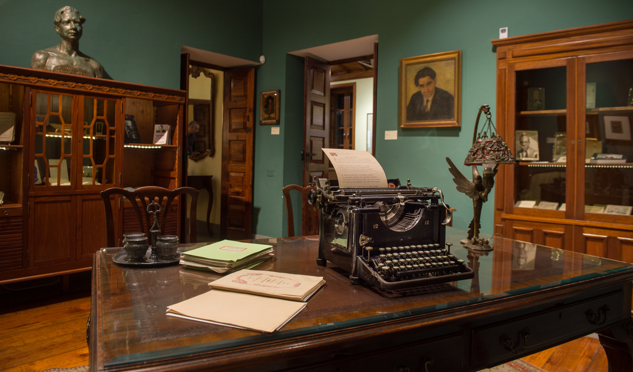 Interior de la Casa Museo Tomás Morales, en Moya. Foto de Gran Canaria Cultura