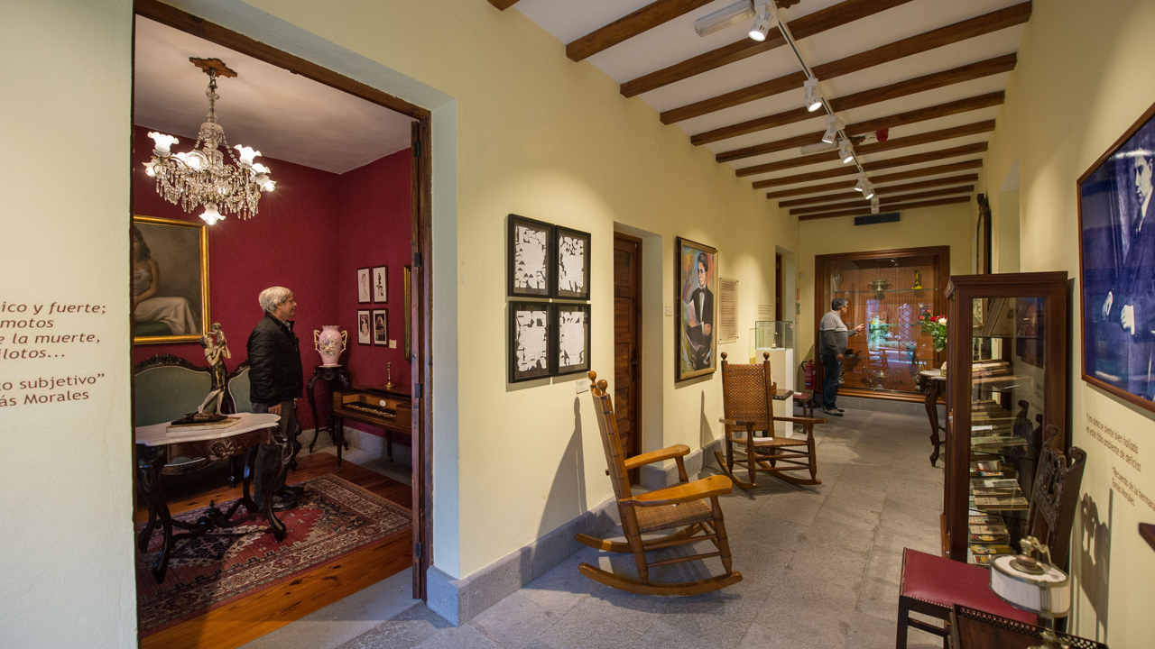 Interior de la Casa Museo Tomás Morales, en Moya. Foto de Gran Canaria Cultura