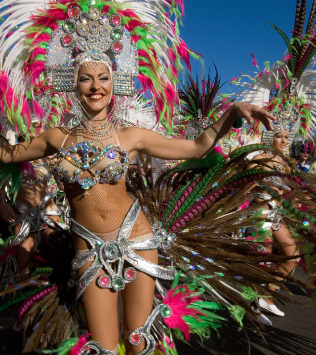 Carnival "comparsa" dancing troupe