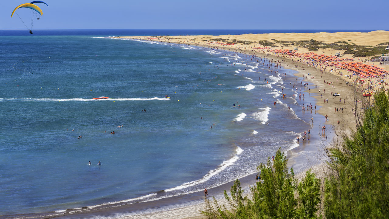 Playa del Inglés, in the municipality of San Bartolomé de Tirajana