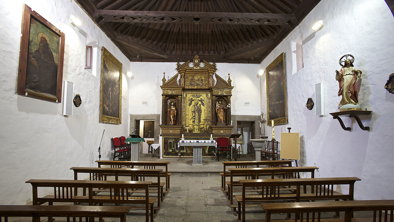 Interior de la Ermita de San Juan Bautista en Las Palmas de Gran Canaria