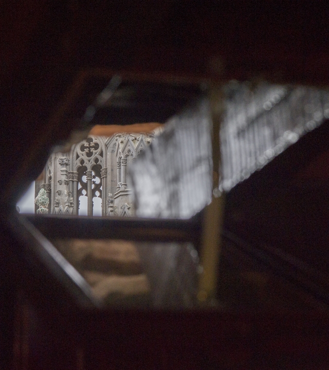 Ventana de una de las habitaciones del Hotel Emblemático Arucas