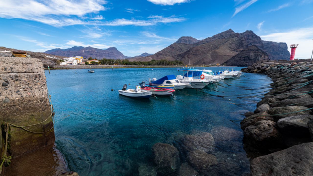 Der Hafen von La Aldea de San Nicolas