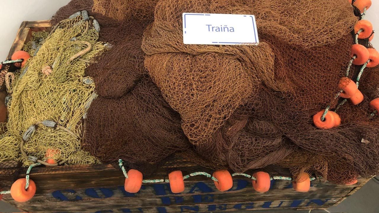 Close-up of the interior of the Fishing Museum in Mogán