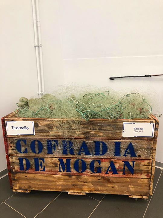 Close-up of the interior of the Fishing Museum in Mogán