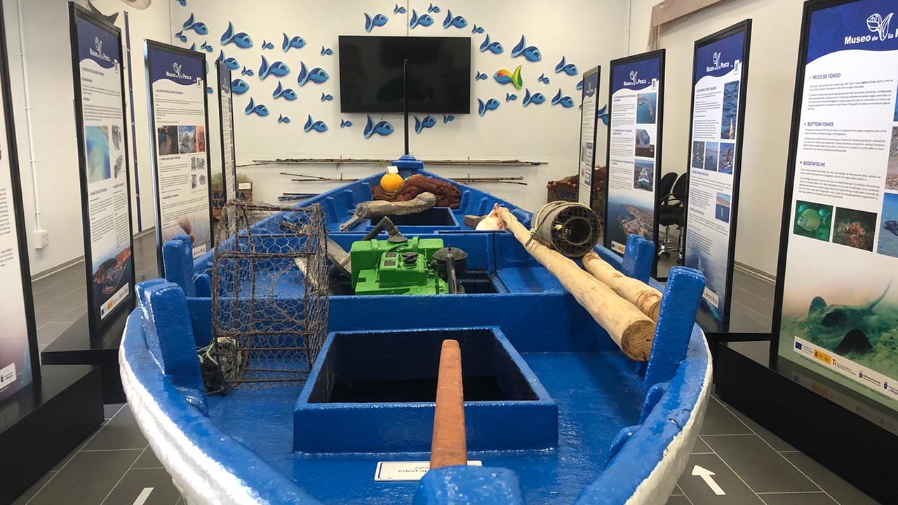 Interior view of the Fishing Museum in Mogán