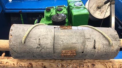 Close-up of the interior of the Fishing Museum in Mogán