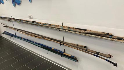 Close-up of the interior of the Fishing Museum in Mogán