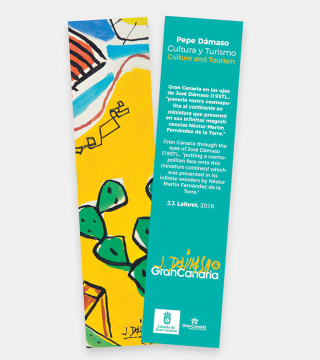 Marcalibros inspirados en la colección ‘Gran Canaria en los ojos de Pepe Dámaso’
