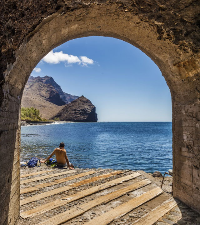 Acceso a la Playa de La Aldea