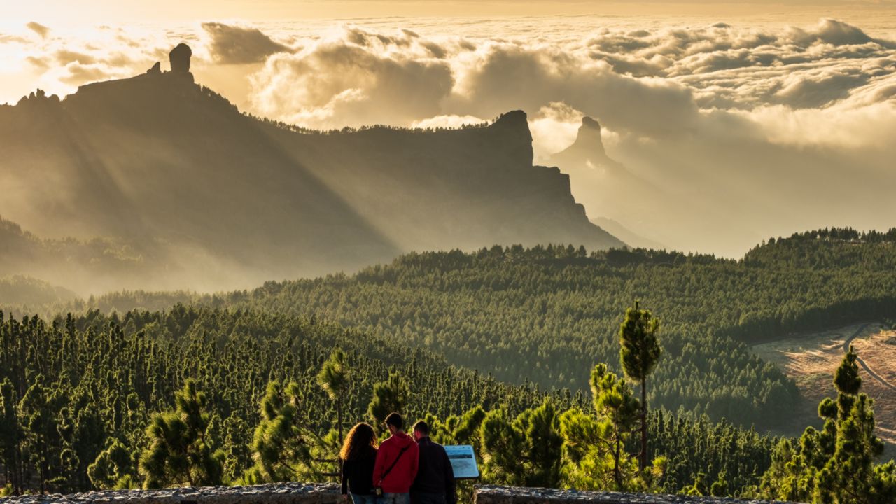 Blick vom Aussichtspunkt Pico de los Pozos de las Nieves