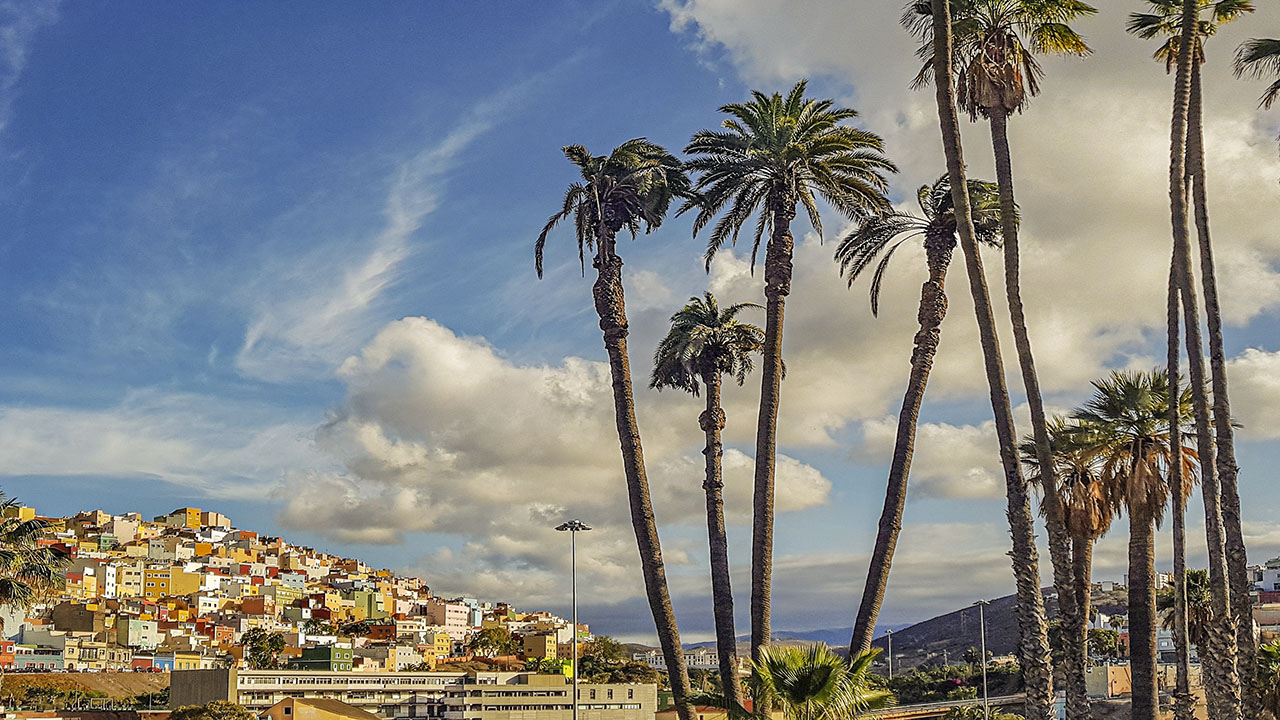 Vista del Risco de San Juan en Las Palmas de Gran Canaria