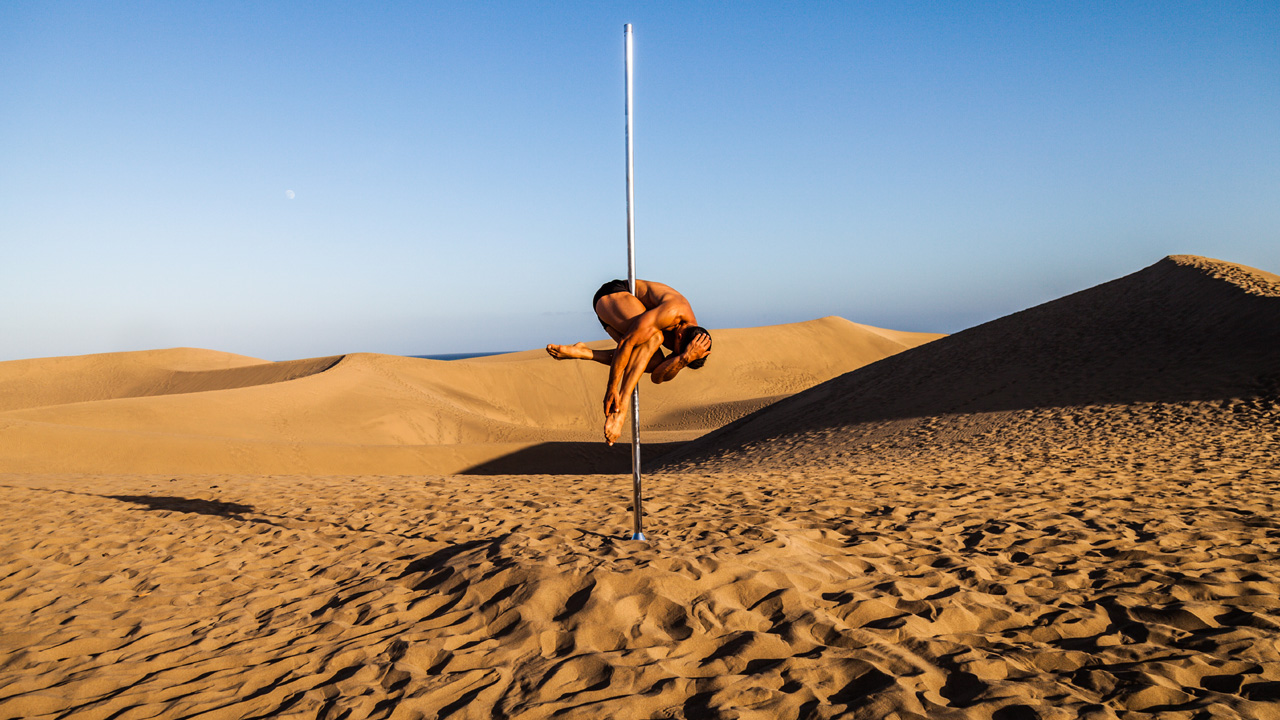 Saulo Sarmiento en las Dunas de Maspalomas