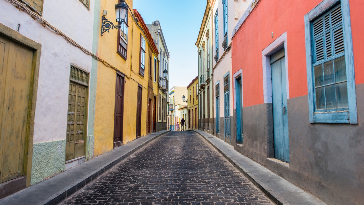 Calle en Santa María de Guía, Norte de Gran Canaria