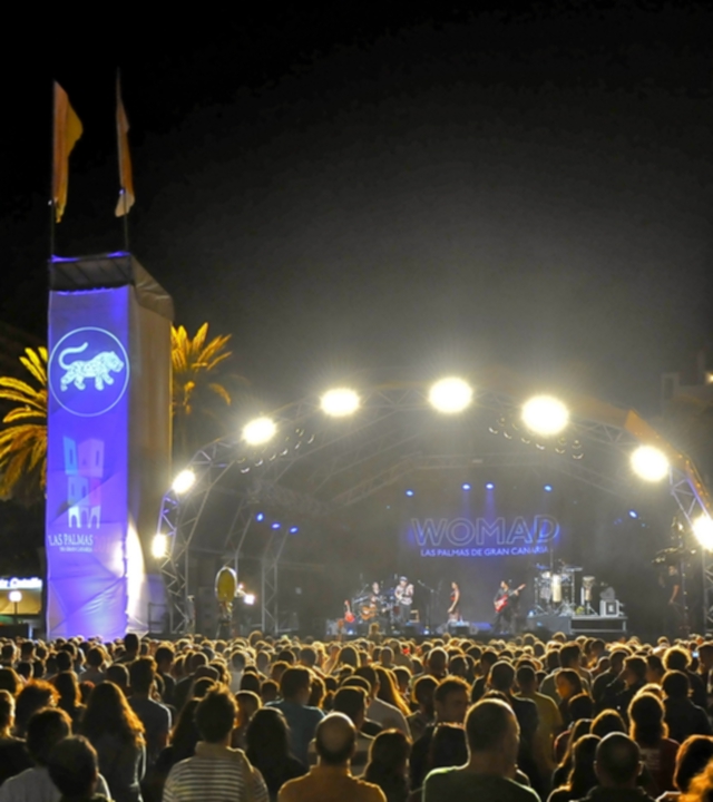 Ankündigung des Womad-Festivals 2017 auf Gran Canaria