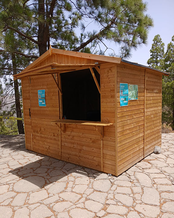Caseta en el acceso al Roque Nublo. Foto de: Área de Medio Ambiente del Cabildo de Gran Canaria