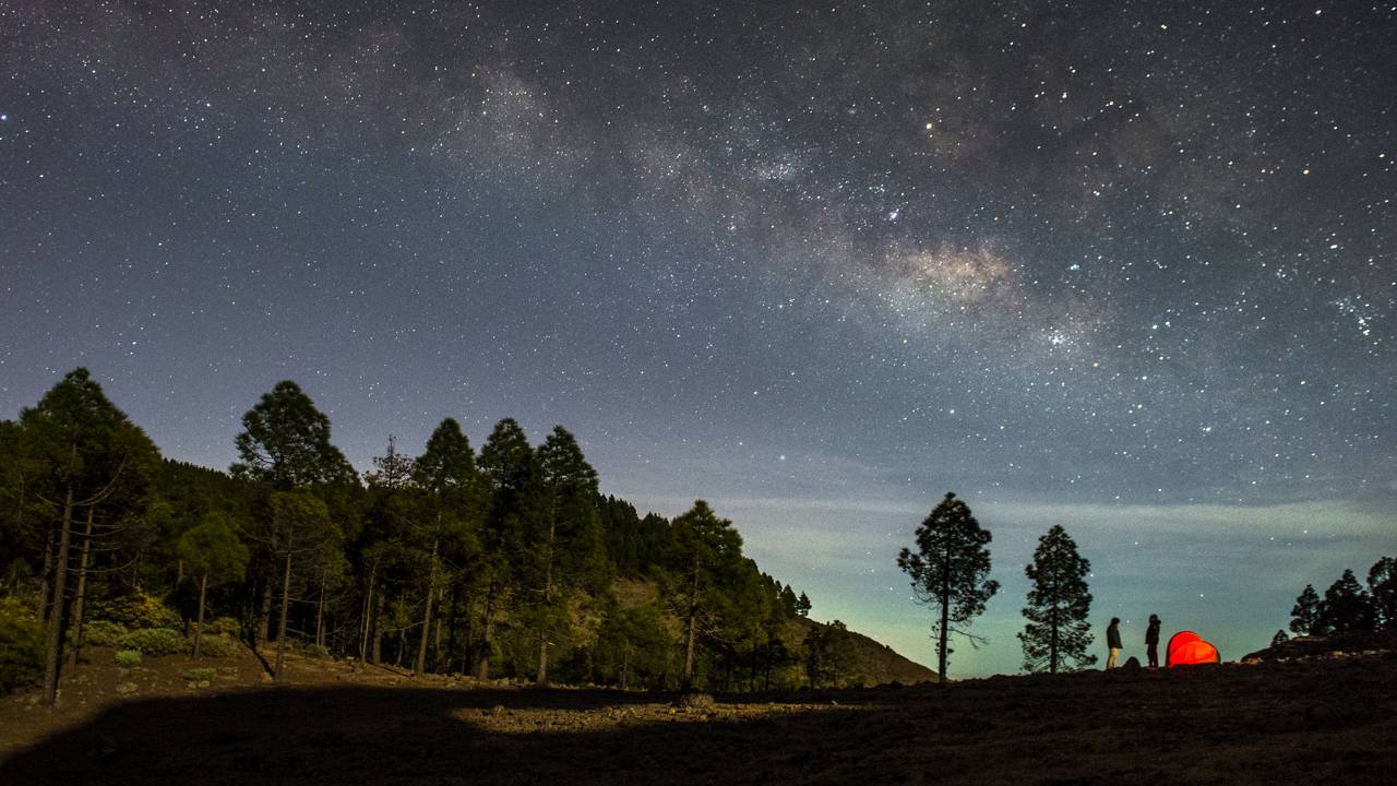 Cielos estrellados vistos desde el Cortijo de Pargana en Gran Canaria