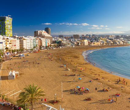 Playa de Las Canteras en Gran Canaria