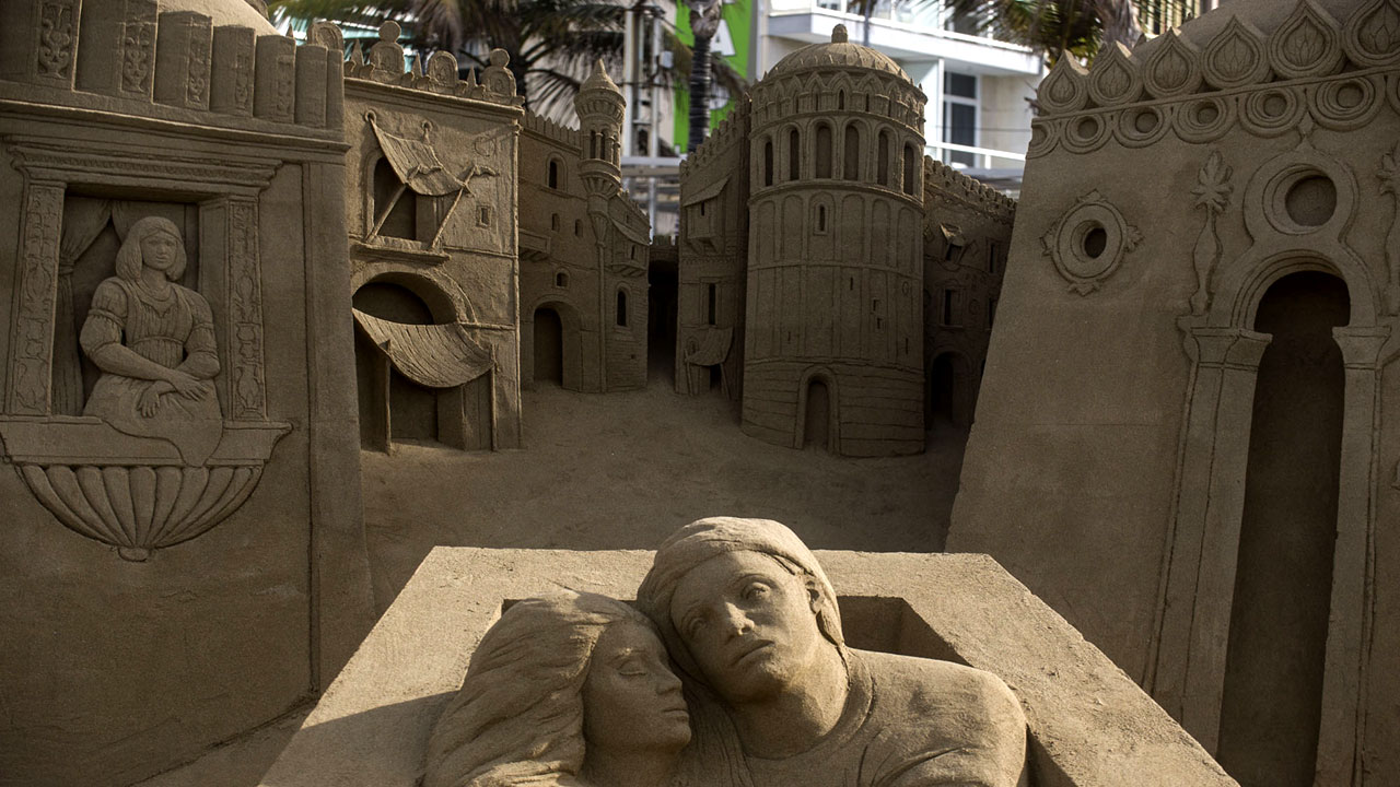 Sand Nativity (Belén de Arena), Las Canteras Beach