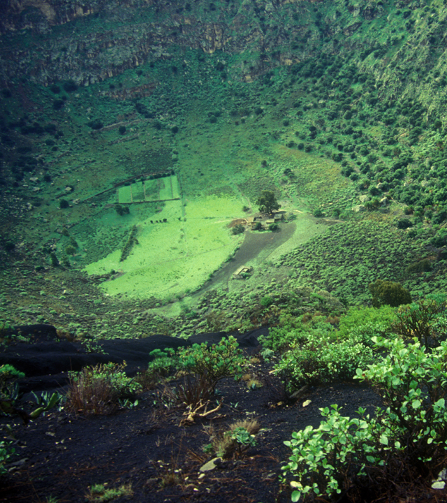 Vista de la Caldera de Bandama, en Gran Canaria