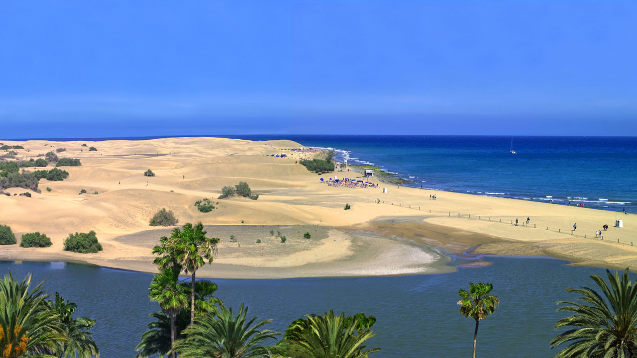 Charca y Playa de Maspalomas