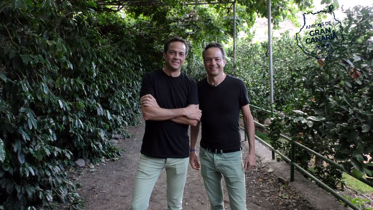 Los cocineros y Hermanos Torres posan en una finca en Gran Canaria